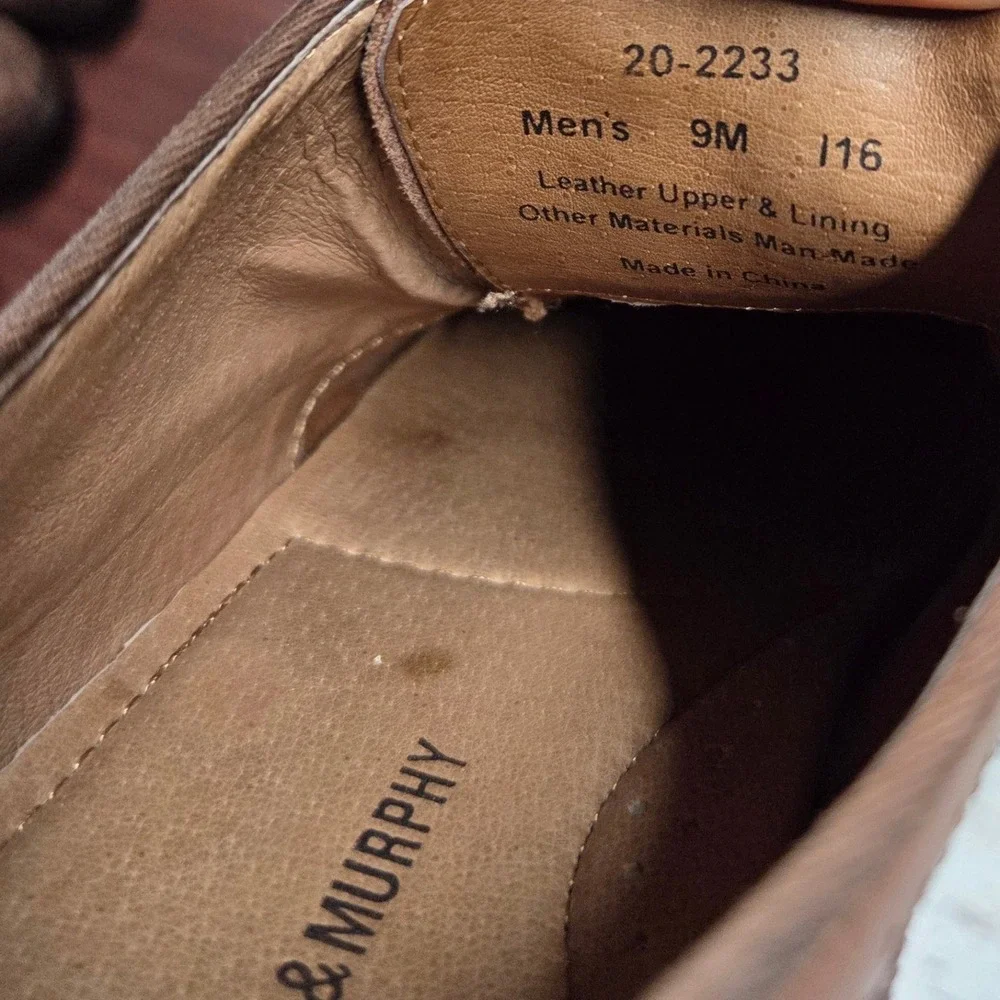 Johnston & Murphy leather has